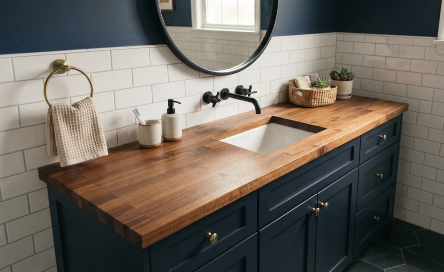 Creative Bathroom Vanity Top Ideas on a Budget