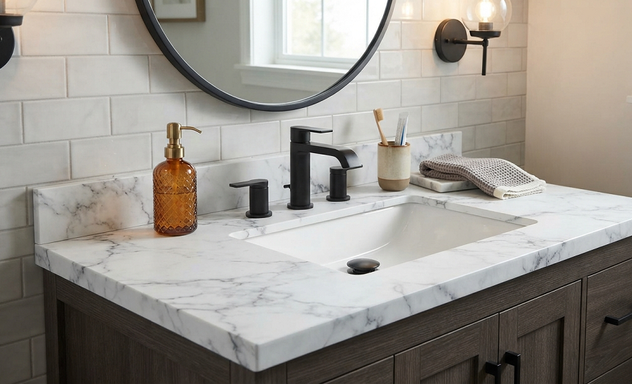 Creative Bathroom Vanity Top Ideas on a Budget